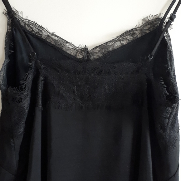 Black Lace Detail Cami Sz XS - Picture 10 of 14